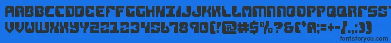 replicantcond-fontti – mustat fontit sinisellä taustalla