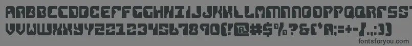 replicantcond Font – Black Fonts on Gray Background