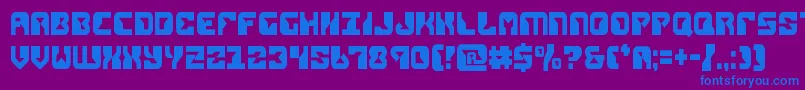 Шрифт replicantcond – синие шрифты на фиолетовом фоне