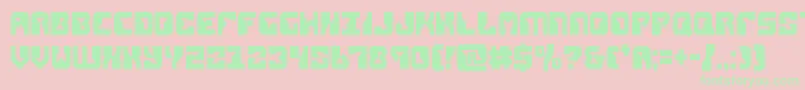 replicantcond Font – Green Fonts on Pink Background