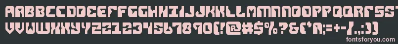 replicantcond Font – Pink Fonts on Black Background