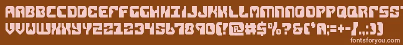 Шрифт replicantcond – розовые шрифты на коричневом фоне