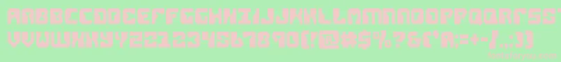 replicantcond Font – Pink Fonts on Green Background