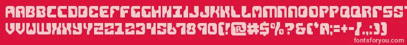 replicantcond Font – Pink Fonts on Red Background