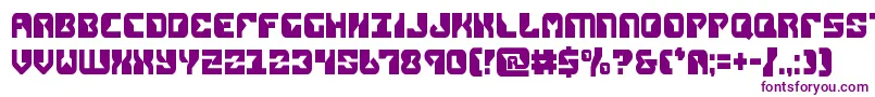 replicantcond-fontti – violetit fontit valkoisella taustalla