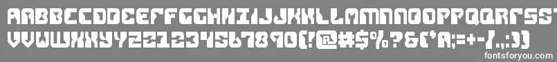 Шрифт replicantcond – белые шрифты на сером фоне