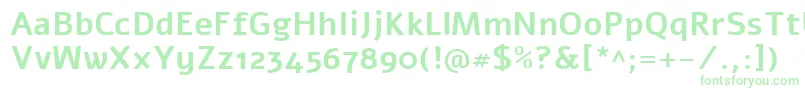 AlefBold Font – Green Fonts on White Background