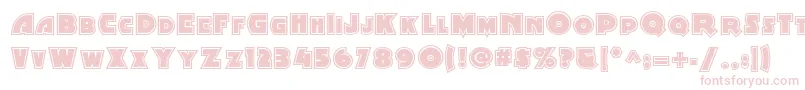 Minstrelpostertwo Font – Pink Fonts on White Background