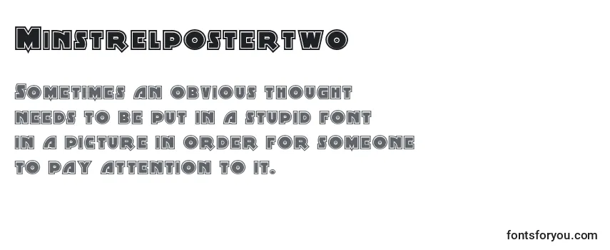 Review of the Minstrelpostertwo Font