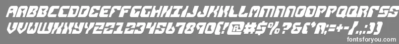 フォントreplicantcondital – 灰色の背景に白い文字