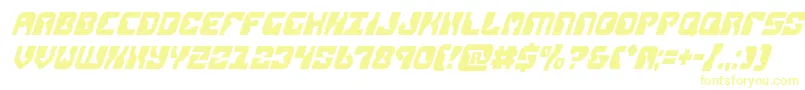 Шрифт replicantcondital – жёлтые шрифты