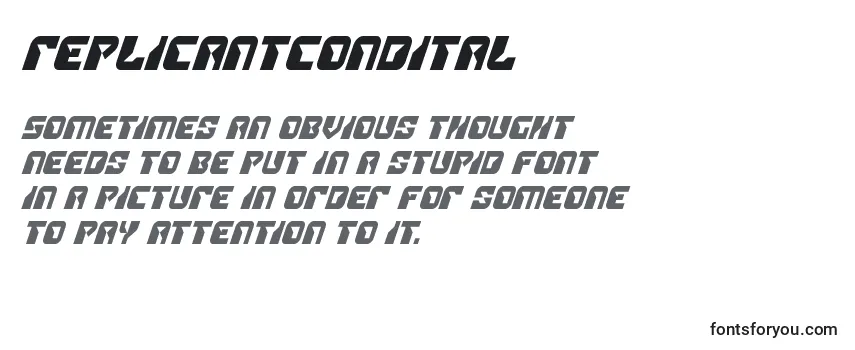 Replicantcondital Font