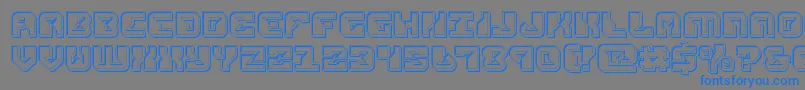 replicantengrave Font – Blue Fonts on Gray Background