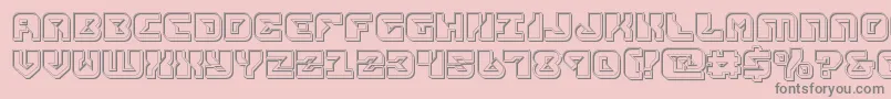 replicantengrave Font – Gray Fonts on Pink Background