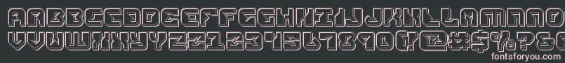 replicantengrave Font – Pink Fonts on Black Background