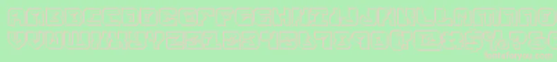 replicantengrave Font – Pink Fonts on Green Background