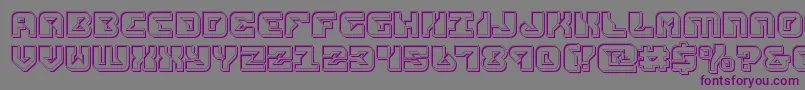 replicantengrave Font – Purple Fonts on Gray Background