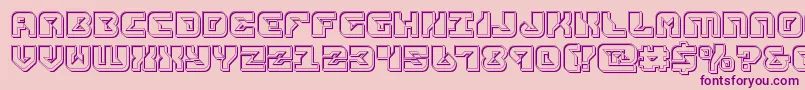 replicantengrave Font – Purple Fonts on Pink Background