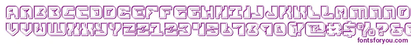 replicantengrave Font – Purple Fonts on White Background