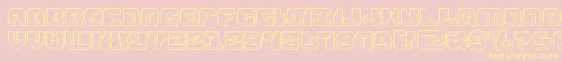 replicantengrave Font – Yellow Fonts on Pink Background