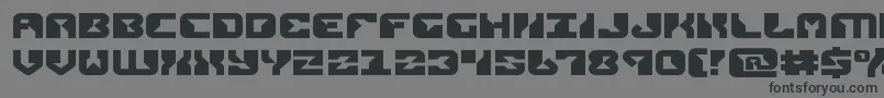 フォントreplicantexpand – 黒い文字の灰色の背景