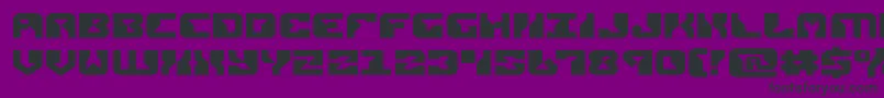 replicantexpand Font – Black Fonts on Purple Background