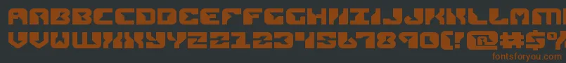 replicantexpand Font – Brown Fonts on Black Background