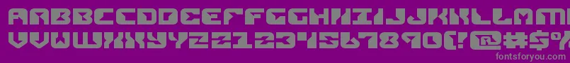 replicantexpand Font – Gray Fonts on Purple Background