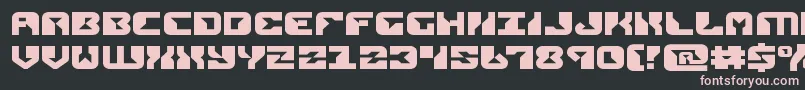 replicantexpand Font – Pink Fonts on Black Background