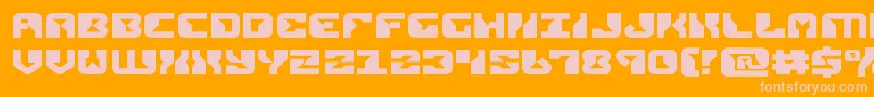 Шрифт replicantexpand – розовые шрифты на оранжевом фоне