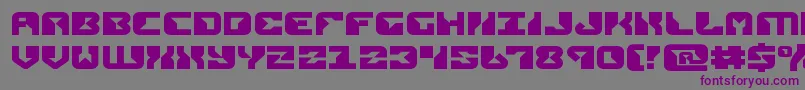 replicantexpand Font – Purple Fonts on Gray Background