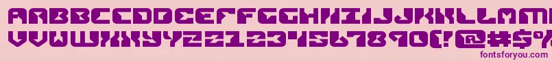 Czcionka replicantexpand – fioletowe czcionki na różowym tle