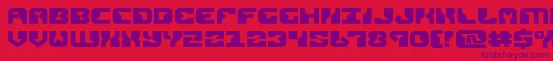 フォントreplicantexpand – 赤い背景に紫のフォント
