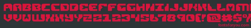 replicantexpand Font – Red Fonts on Black Background