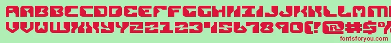 Шрифт replicantexpand – красные шрифты на зелёном фоне