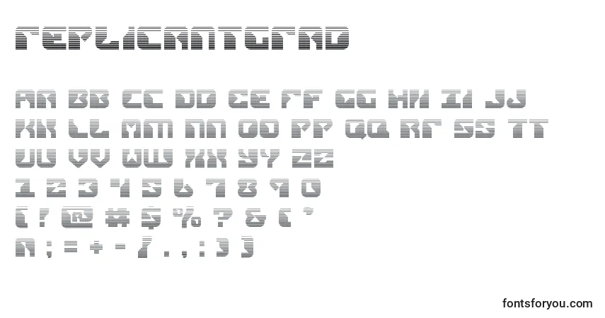 Czcionka Replicantgrad – alfabet, cyfry, specjalne znaki