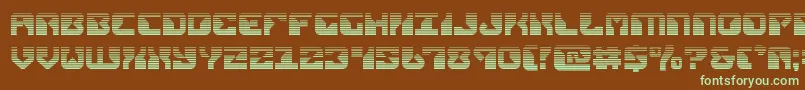 Шрифт replicantgrad – зелёные шрифты на коричневом фоне