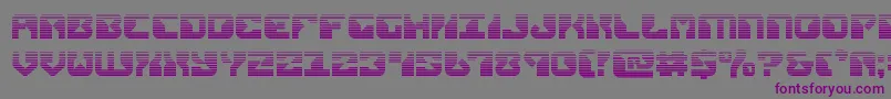 フォントreplicantgrad – 紫色のフォント、灰色の背景
