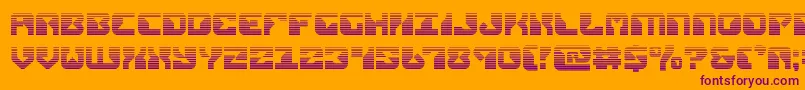 replicantgrad Font – Purple Fonts on Orange Background