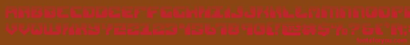 replicantgrad Font – Red Fonts on Brown Background