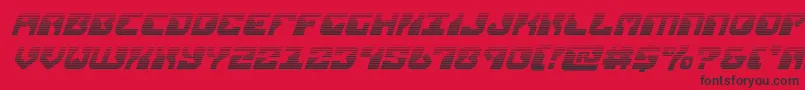replicantgradital Font – Black Fonts on Red Background