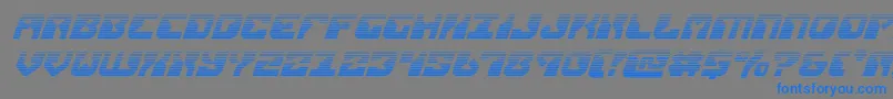Шрифт replicantgradital – синие шрифты на сером фоне