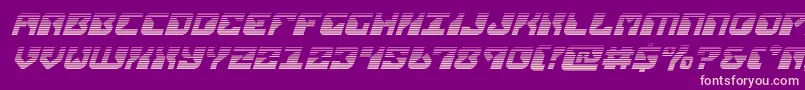 replicantgradital-Schriftart – Rosa Schriften auf violettem Hintergrund