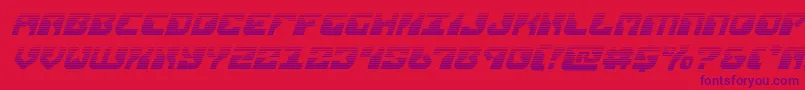 replicantgradital Font – Purple Fonts on Red Background