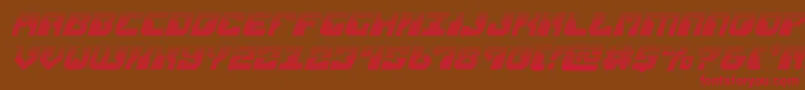 replicantgradital Font – Red Fonts on Brown Background