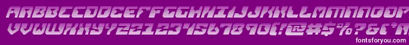 replicantgradital Font – White Fonts on Purple Background