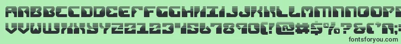 Шрифт replicanthalf – чёрные шрифты на зелёном фоне