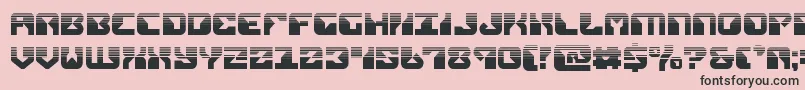 Шрифт replicanthalf – чёрные шрифты на розовом фоне