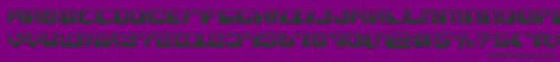 replicanthalf-fontti – mustat fontit violetilla taustalla