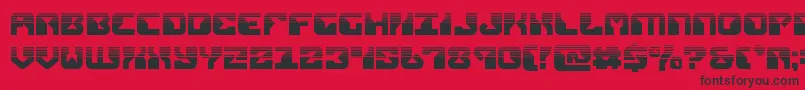 Шрифт replicanthalf – чёрные шрифты на красном фоне